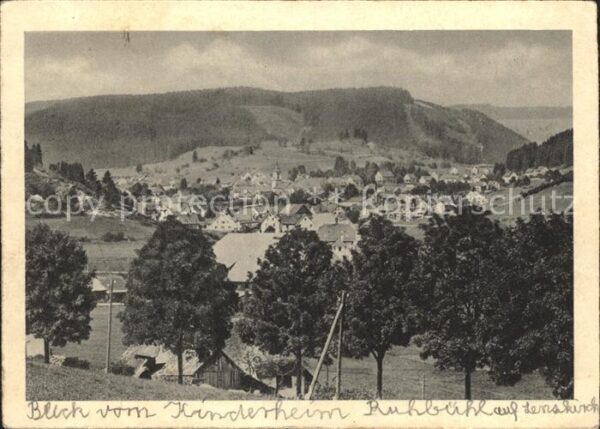 Lenzkirch Blick vom Kinderheim Ruhbühl