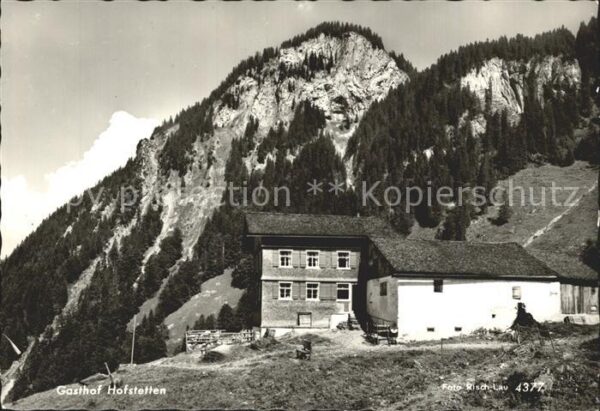 Schwarzenberg Vorarlberg Gasthof Hofstetten Wies