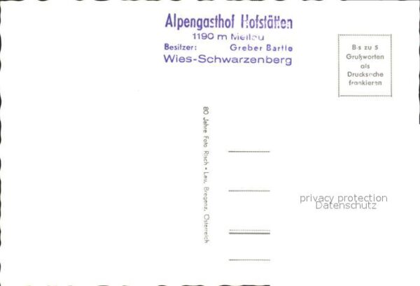 Schwarzenberg Vorarlberg Gasthof Hofstetten Wies – Bild 2