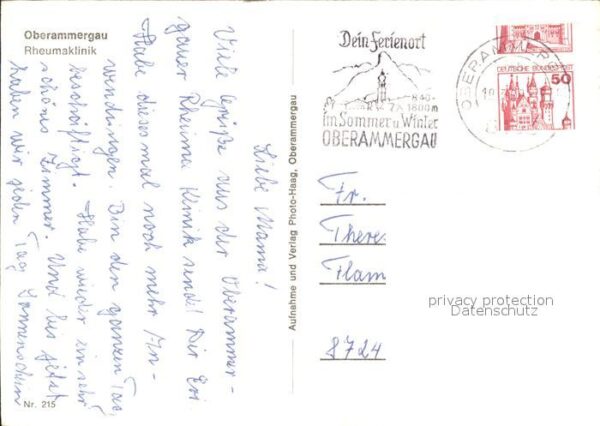 Oberammergau Rheumaklinik Fliegeraufnahme – Bild 2