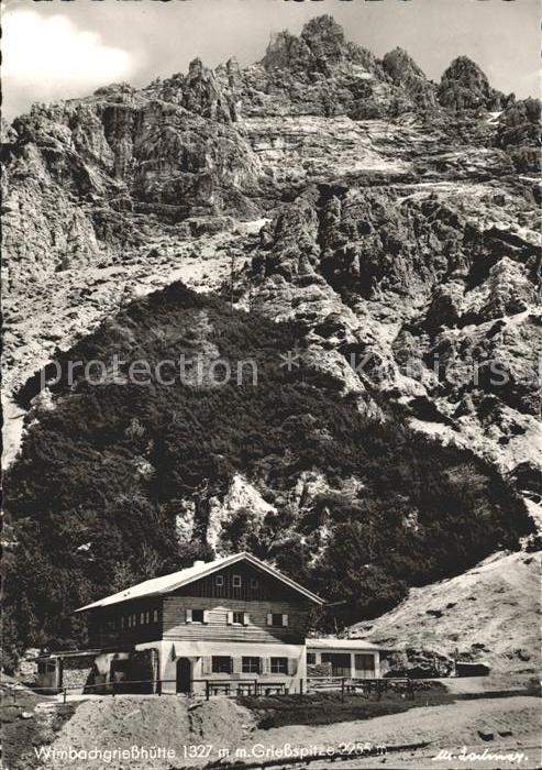 Berchtesgaden Berghütte mit Grießspitze