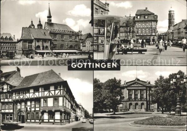 Goettingen Niedersachsen Rathaus Gänseliesel Junkernschänke Deut