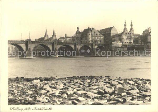 Koblenz Rhein alte Moselbrücke