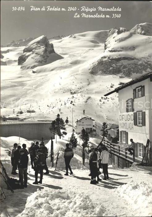 Marmolada Piab du Fedaia Skigebiet