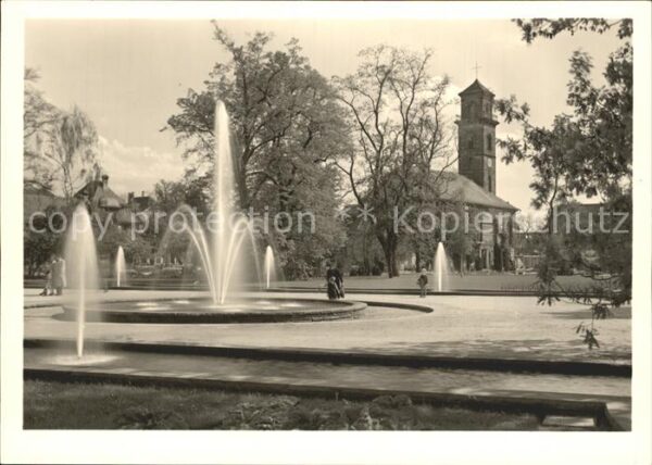 Fuerth Bayern Stadtpark Fontänenhof Auferstehungskirc