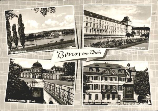 Bonn Rhein Bundeshaus Universität Beethoven-Denkma