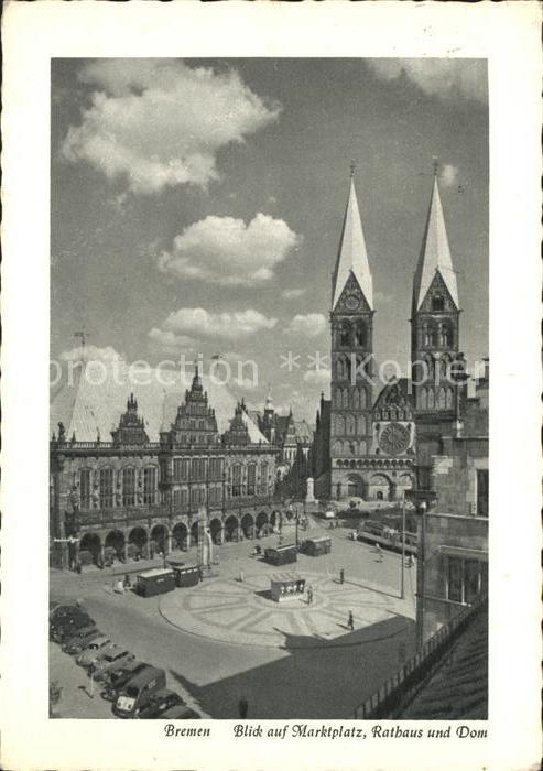 Bremen Marktplatz Rathaus Dom