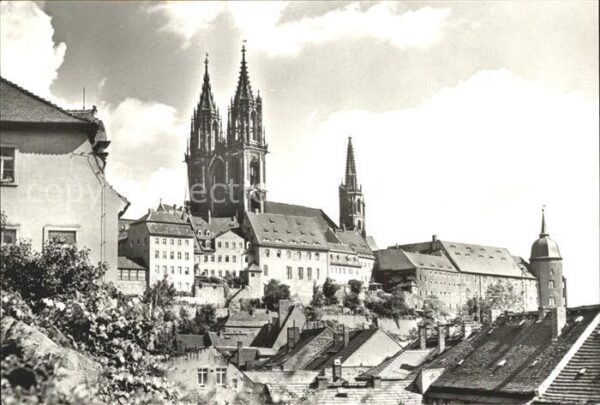 Meissen Elbe Sachsen mit Dom