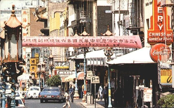 San Francisco California China Town Grant Avenue
