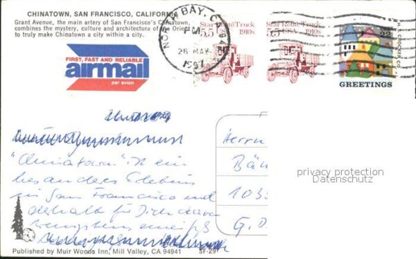 San Francisco California China Town Grant Avenue – Bild 2