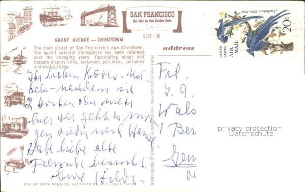 San Francisco California Great Avenue Chinatown – Bild 2