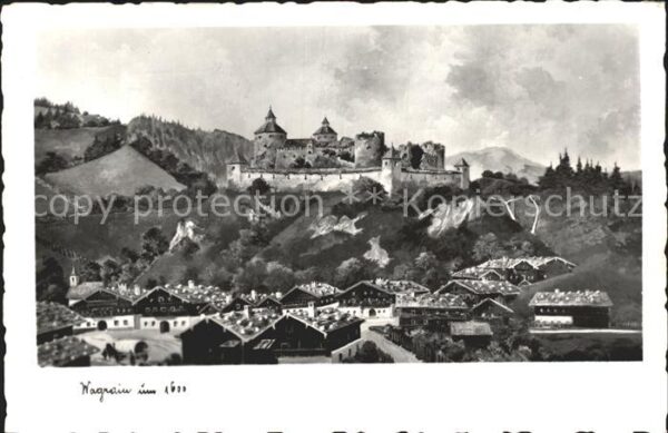 Wagrain Salzburg um 1600 Künstlerkarte