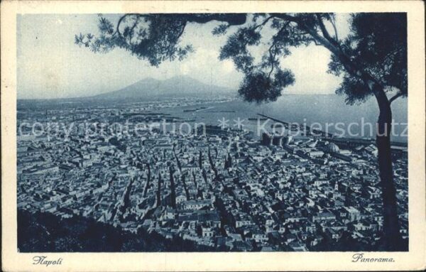 Napoli Neapel Panorama Vesuv Vulkan