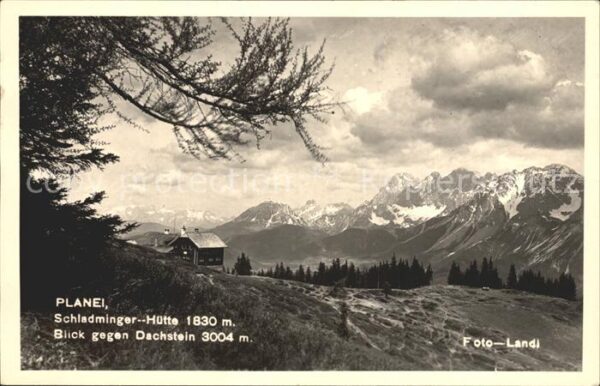 Schladming Obersteiermark Planei Schladminger Hütte Blick gegen D