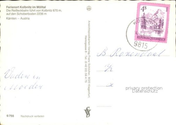 Kolbnitz Ortsansicht mit Kirche Reisseckbahn Sch – Bild 2