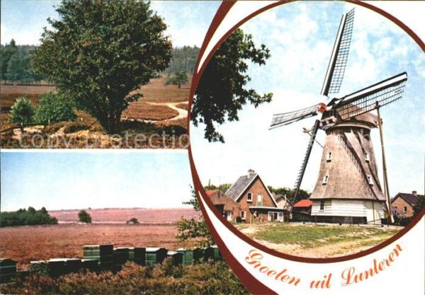 Lunteren Landschaft Windmühle