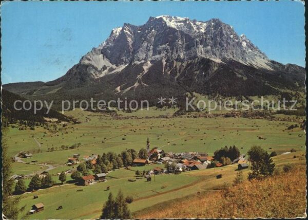 Lermoos Tirol Panorama mit Zugspitze Wettersteingebir