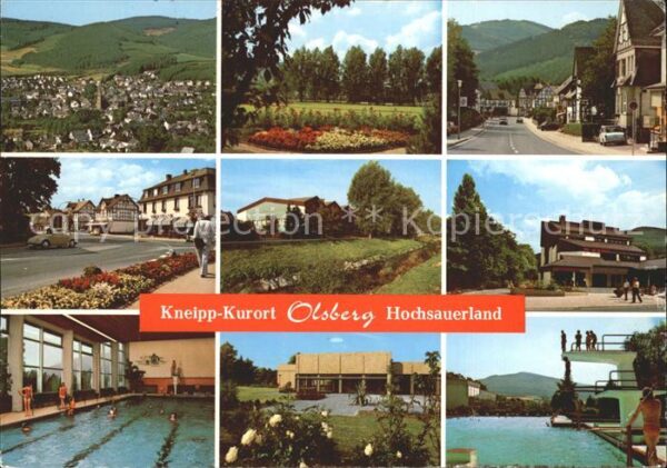 Olsberg Sauerland Teilansichten Kneipp Kurort Hallenbad F