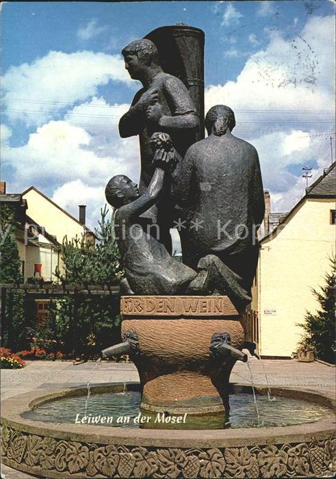 Leiwen Trier-Saarburg Weinort an der Mosel Weinbrunnen