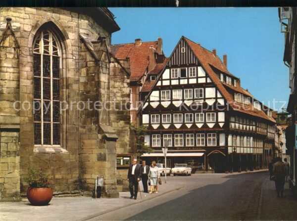 Hameln Weser Am Pferdemarkt mit Emmernstrasse Fachwe