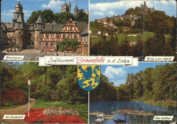 Braunfels Marktplatz Schloss Weiher Schwäne Kurpa