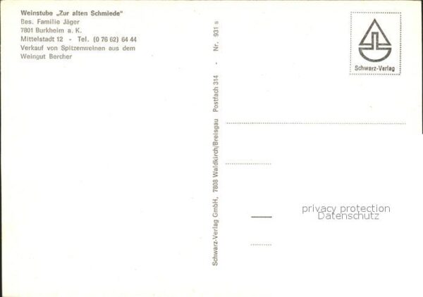 Burkheim Kaiserstuhl Weinstube Zur alten Schmiede – Bild 2