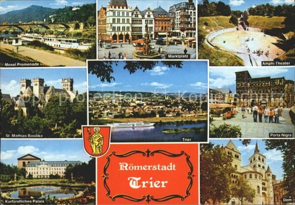 Trier Mosel Promenade Marktplatz Amphitheater