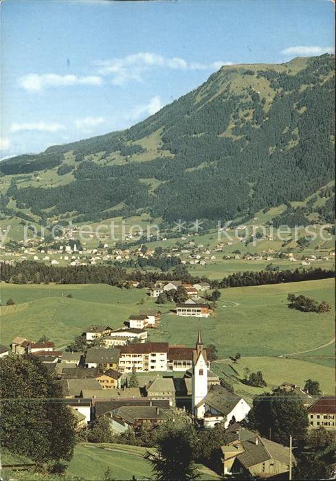 Schwarzenberg Vorarlberg und Andelsbuch gegen Niedere Bregenzerw
