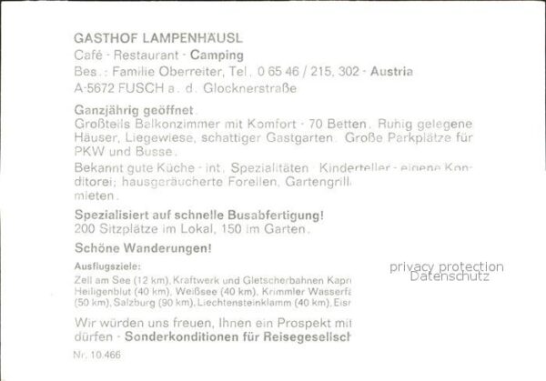 Fusch Grossglocknerstrasse Gasthof Lampenhäusl Alpenblick Schwimmb – Bild 2