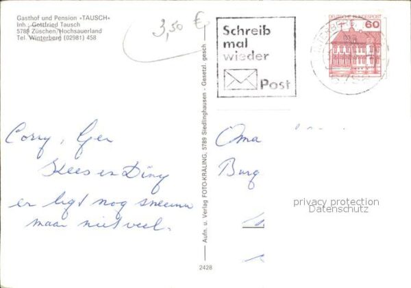 Zueschen Sauerland Gasthof Pension Tausch – Bild 2