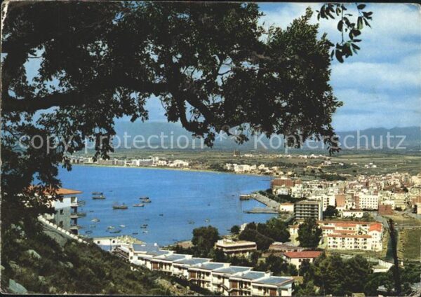 Rosas Costa Brava Cataluna Panorama Hafen