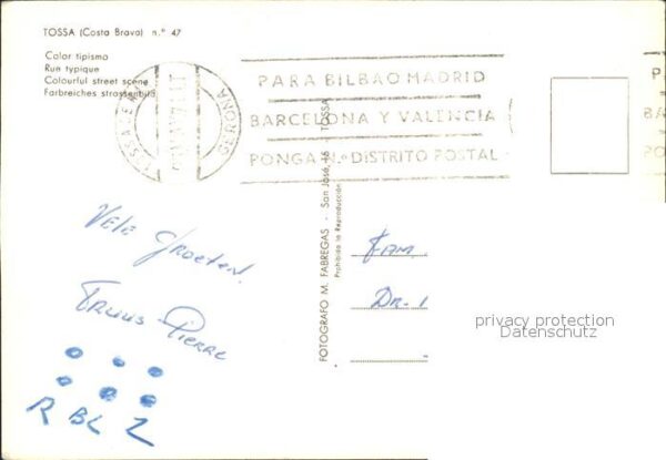 Tossa de Mar Farbreiches Strassenbild – Bild 2