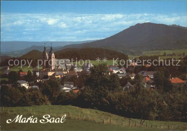 Maria Saal Kaernten Panorama Wallfahrtsort mit Dom 15. Jhdt