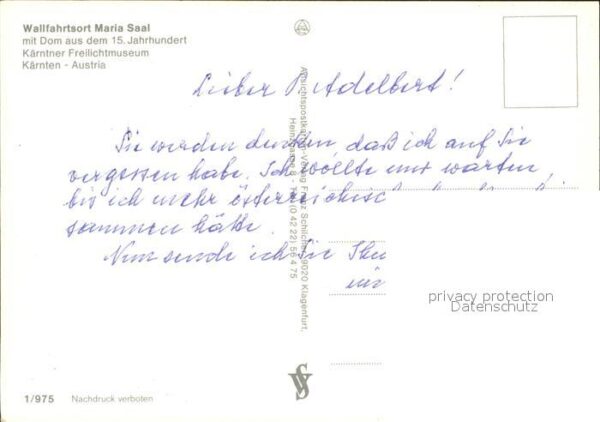 Maria Saal Kaernten Panorama Wallfahrtsort mit Dom 15. Jhdt – Bild 2