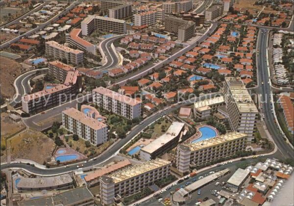 Playa del Ingles Vista parcial aerea