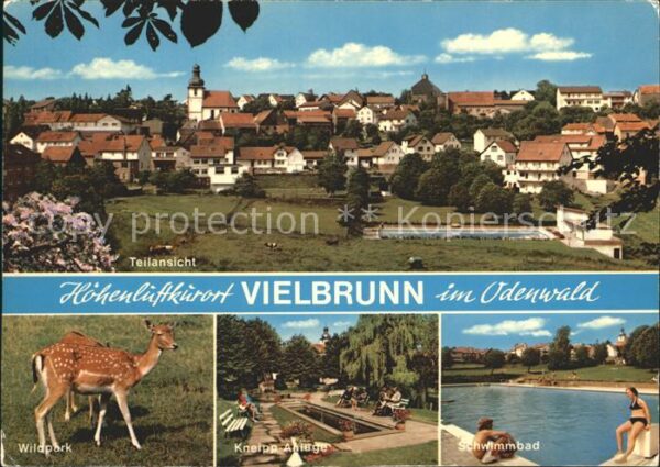 Vielbrunn Ortsansicht mit Kirche Luftkurort Wildp