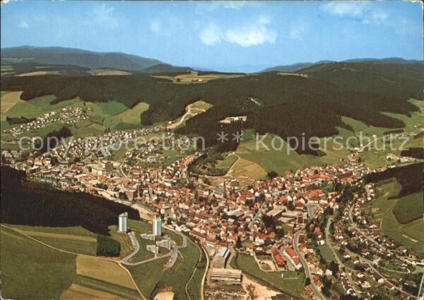 Furtwangen Erholungsort im Schwarzwald Fliegeraufn
