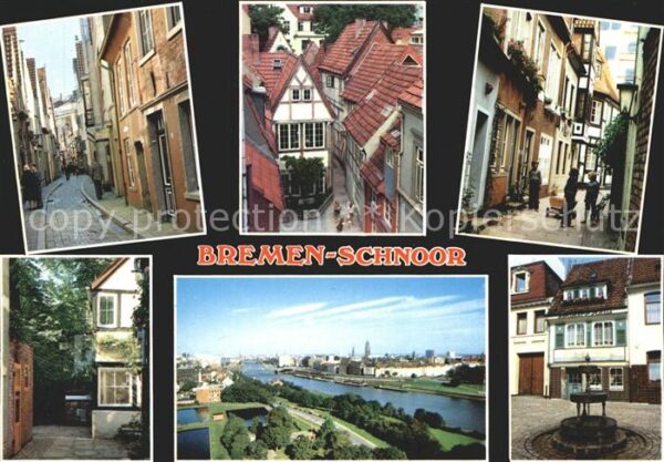 Bremen Schnoor Viertel Altstadt Weser