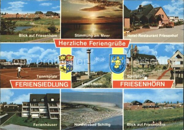 Friesenhoern Feriensiedlung Abendstimmung Meer Hotel