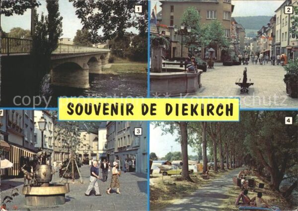Diekirch Pont sur la Sure Zone pietonne Ieselsbu