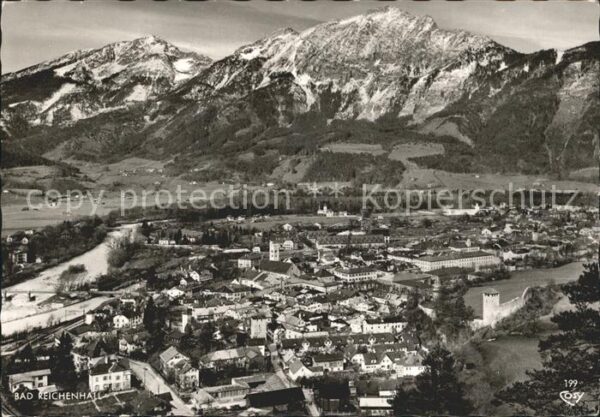 Bad Reichenhall Panorama mit Zwiesel und Hochstaufen Ch