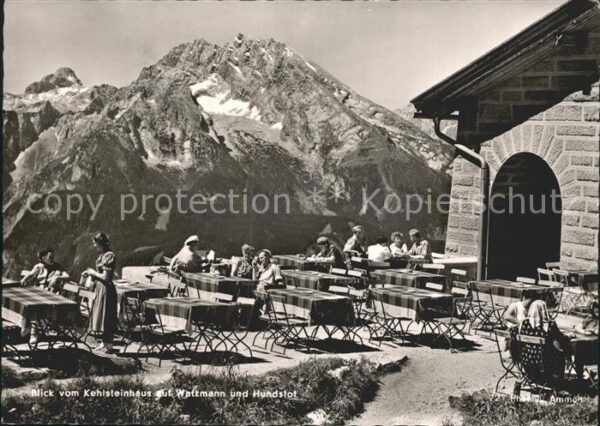 Berchtesgaden Blick vom Kehlsteinhaus auf Watzmann un