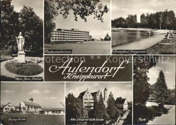 Aulendorf Herz Jesu Statue Park Sanatorium Strand