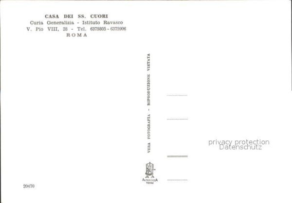 Roma Rom Casa dei SS Cuori Instituto Ravasco Ris – Bild 2