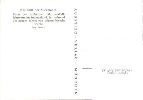 Zuckmantel Zlate Hory Mariahilf Kirche Wallfahrtsort – Bild 2