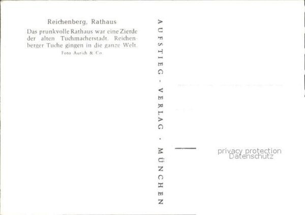 Reichenberg Liberec Boehmen Rathaus Brunnen Tuchmacherstadt – Bild 2