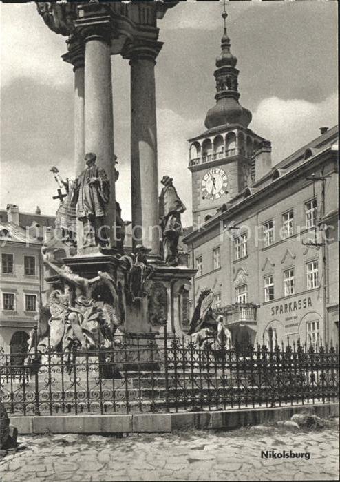 Nikolsburg Mikulov Suedmaehren Dreifaltigkeitssäule