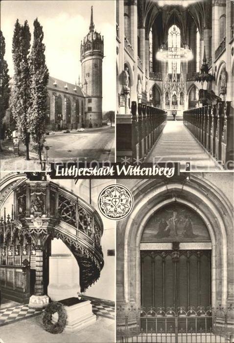 Wittenberg Lutherstadt Schlosskirche Thesentür Luthers Grab