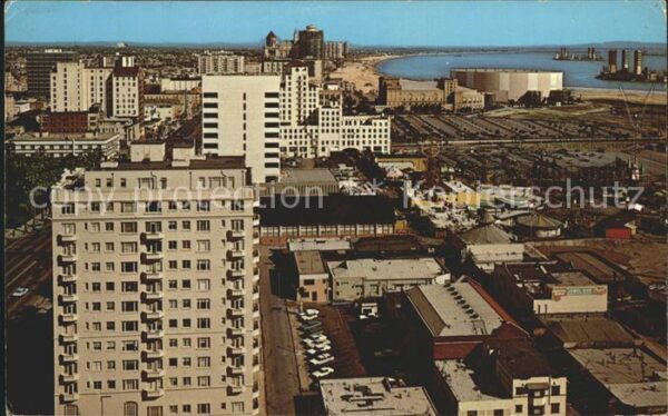 Long Beach California Skyline Strand