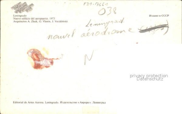 Leningrad St Petersburg Flughafen – Bild 2